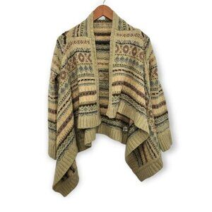 Sleeping on Snow Anthro Wool Knit Open Front Cardigan Womens‎ XS